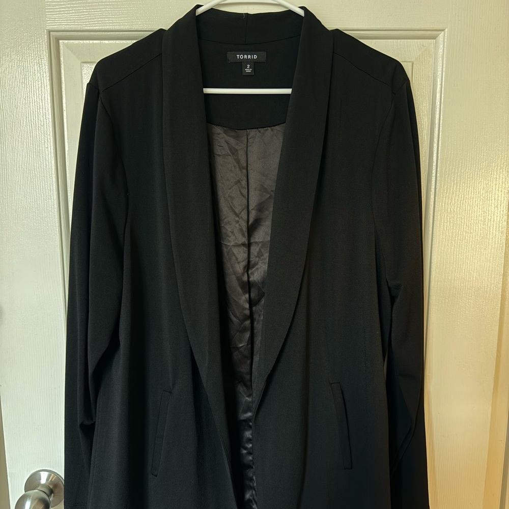 Torrid Classic Black Blazer Jacket. Size 2.